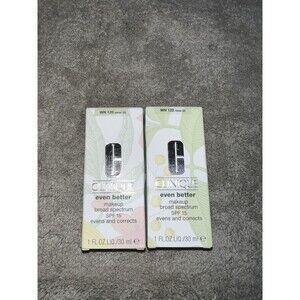 Clinique Even Better Makeup SPF 15 -WN 120 Pecan DWN 122 Clove D 2pk